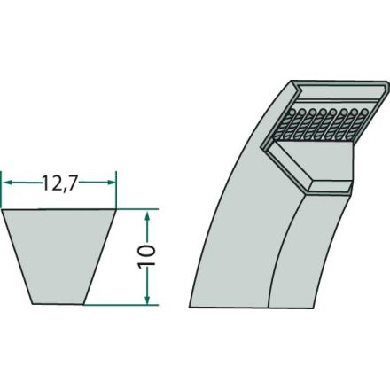  Pas klinowy | 1669923M1